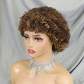 Short Machine Made Cuticle Aligned Hair Cheap Human Hair Wigs Wholesale Natural Short Wigs