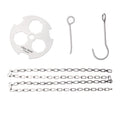 Camping Tripod Board Titanium Hanging Chain Adjustable for Hanging Cookware Accessories for Outdoor Cooking Camping Accessories