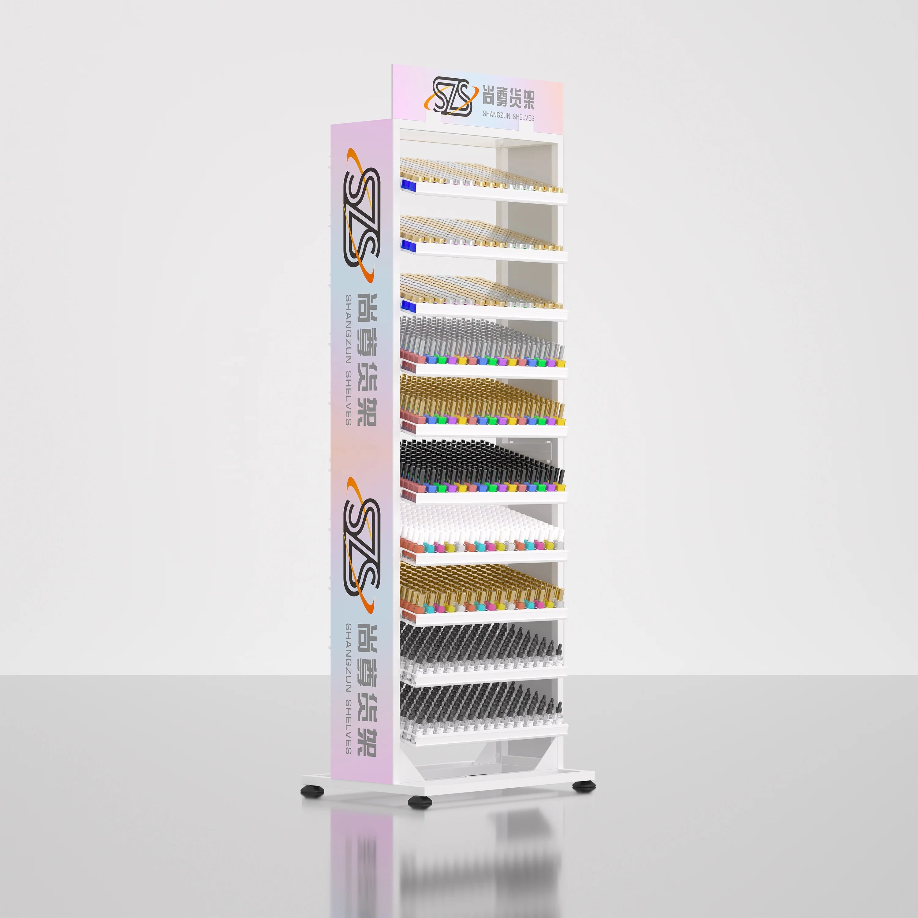 Store Retail Supermarket Nail Polish Display Nail Polish Rack Display Shelves for Nail Salon Support Customization