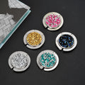 Factory's Multicolored Diamond Antiskid Folding Metal Handbag Hook Logo Foldable Purse Hanger for Table for Graduation Souvenirs