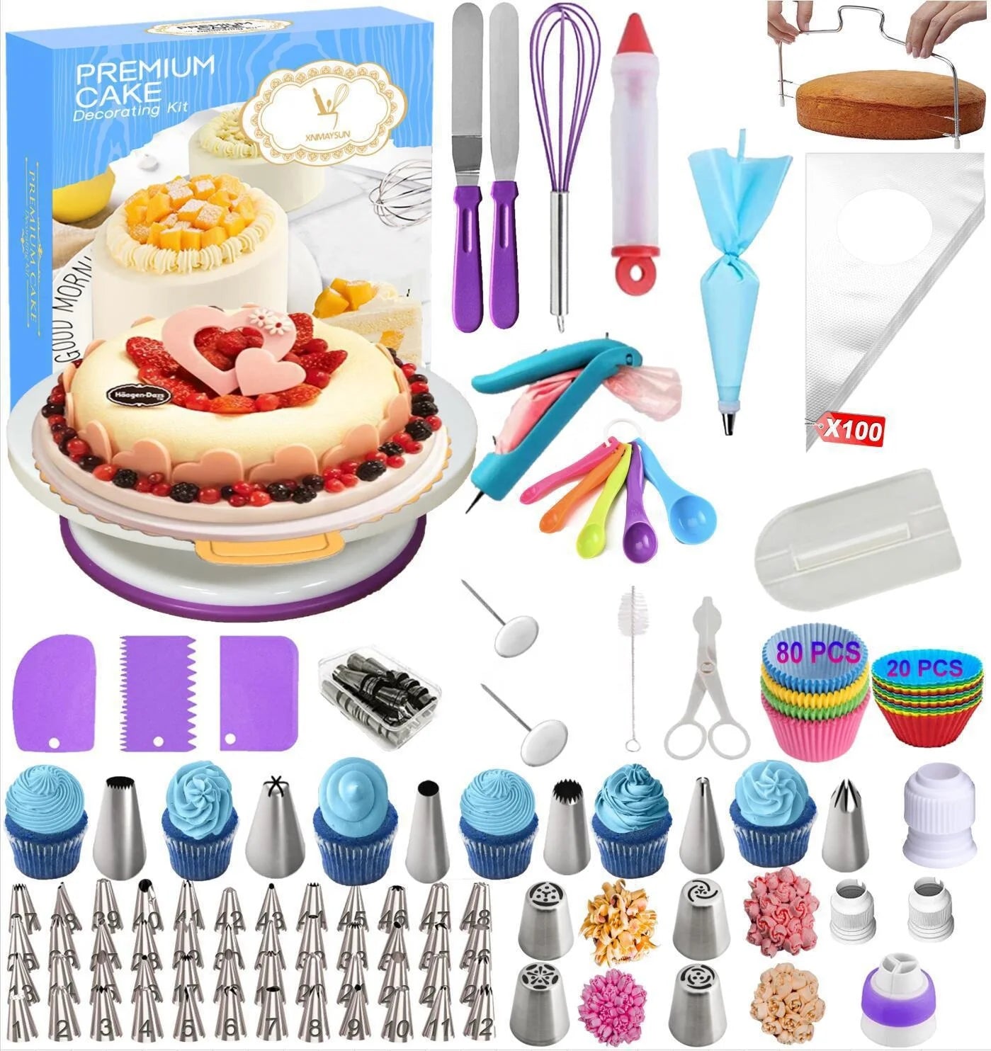 Kitchen Baking on Cake Decorating Tools Cake Oven for Baking Oven Cake Rotating Turntable Supplies