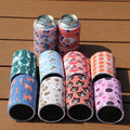 Neoprene Insulated Sublimation Beer Bags Bottles Beer Sleeve Covers Easy Carry Beverage Can Cooling Cooler