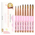 100% Kolinsky Germany Acrylic Nail Brush  Kolinsky Germany Acrylic Nail Brush With Different Sizes Nail Art Brushes