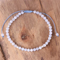 4mm Gemstone Blue Lace Agate Beads Bracelet for Women Tibetan Adjustable Natural Stone Dainty Bracelet Jewelry Wholesale