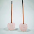 2026 Crafts in Stock Rose Quartz Square Incense Holder Balance Healing Meditation Ornament for Decoration