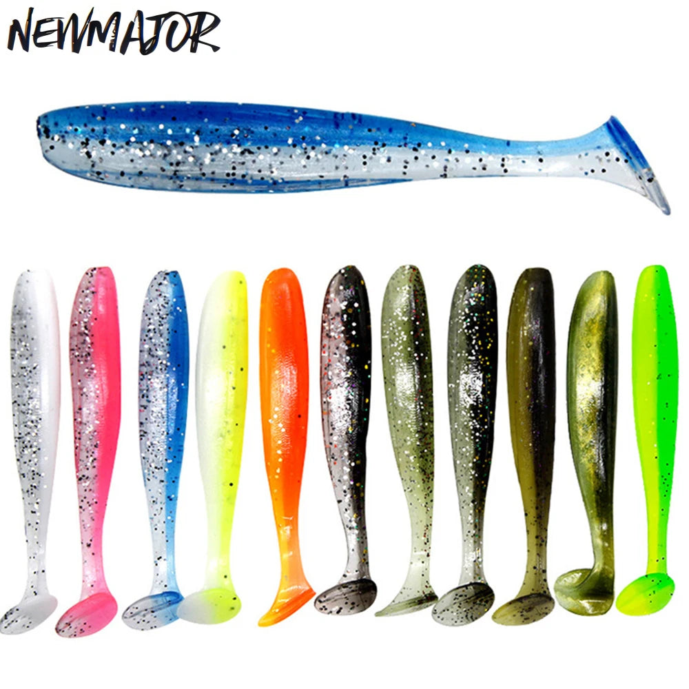 NEWMAJOR Effective Sea Lure Fishing Techniques 5.5cm-12cm PVC Soft Lure Artificial Soft Bait Plastic River Stream Lake Fishing