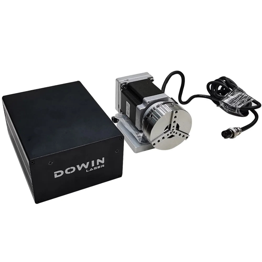 CNC Route Laser Marker Rotary Axis Chuck for Ring Bracelet Fixture Engraving Rotary Attachment MegaBDM