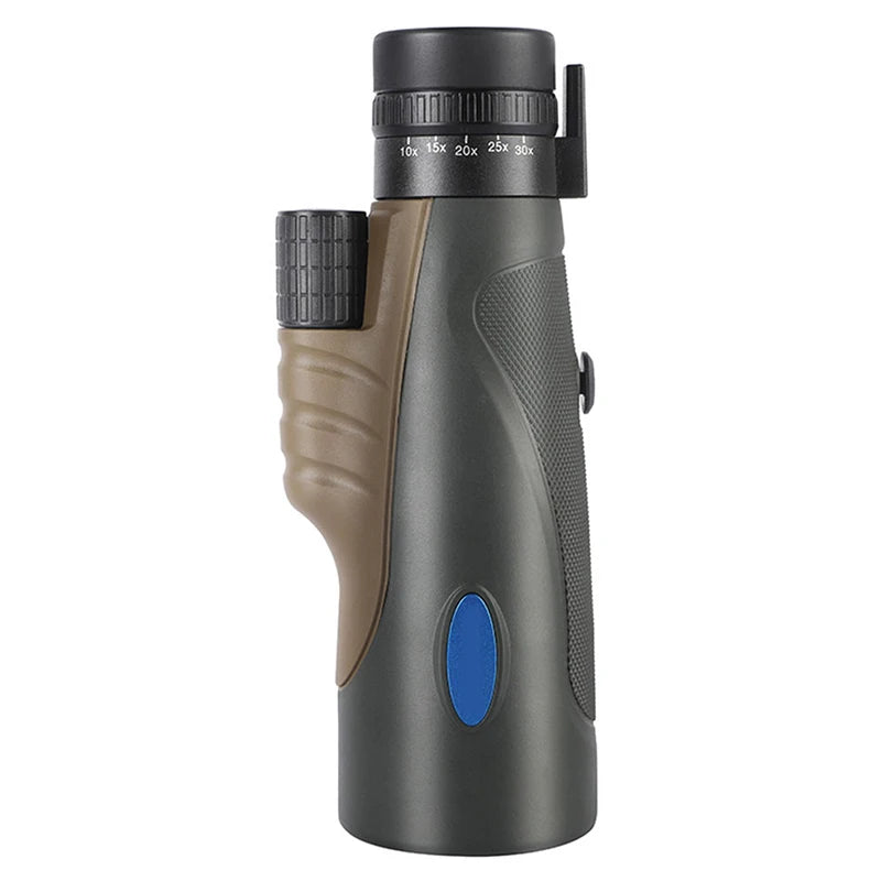 High Power 10-30x50 Zoom High List Monocular with Stabilized Tripod Carrying Case Cell Phone Adapter BAK4 Prism FMC Lens