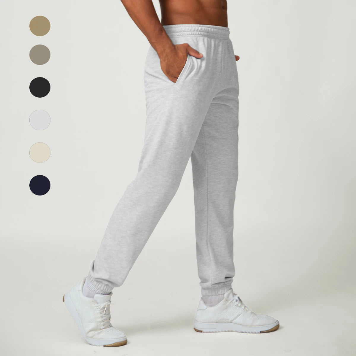 Versatile Men's Cargo Sweatpants for Home Leisure Sports and Fitness European and American Style