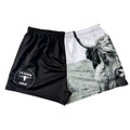 Sports Sublimated League Shorts Wholesale Polyester Football Shorts Footy Rugby Uniform Shorts With Pockets