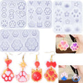 DIY Dropper Cat Paw Series Earrings Silicone Mold Moon Kitten Cat Head Pendant Necklace Ear Hanging Decoration Grinding Tool