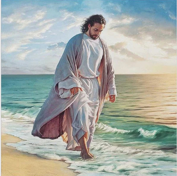 Factory Wholesale 5D DIY Diamond Painting Kit Full Diamond Embroidery Cross Stitch Religious Wall Art Jesus Family Print