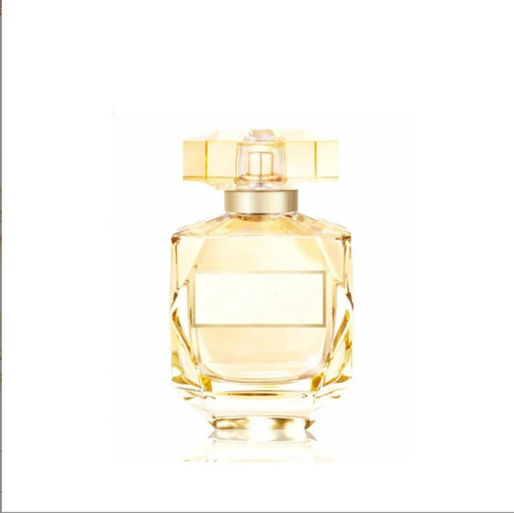 100ml Classic Transparent square Faceted Glass Perfume Bottle Package Fragrance Spray Sub Bottled Acrylic Cap