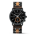 DODO DEER 2022 New Arrival Black Wooden Watch Luxury Wood Wristwatches in Quartz Watch for Man