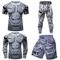 Wholesale Club Uniform Sublimation Spandex Custom Printed MMA Rash Guard Set Men 3D Printed T Shirt Custom Grappling Sportsuits