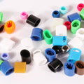 Custom Colorful Festival Fabric Bracelet Closure One Way Plastic Button Wristband Slide Lock Plastic Clips for Wristbands