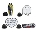 Popular Ghost Skull Cowboy Badge Vintage Terror Skeleton Frame Badge Wholesale of Zinc Alloy Oil Dropping Brooch Pin