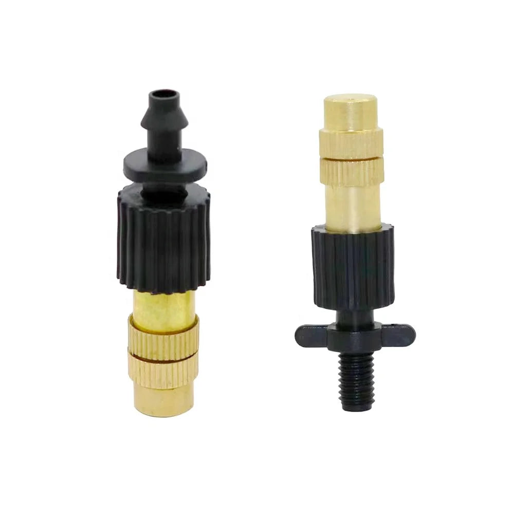 Titans High Quality Brass Fog Sprinkler Metal Nozzle Garden Irrigation Pumping Hose Water Source for Greenhouse Agriculture Use