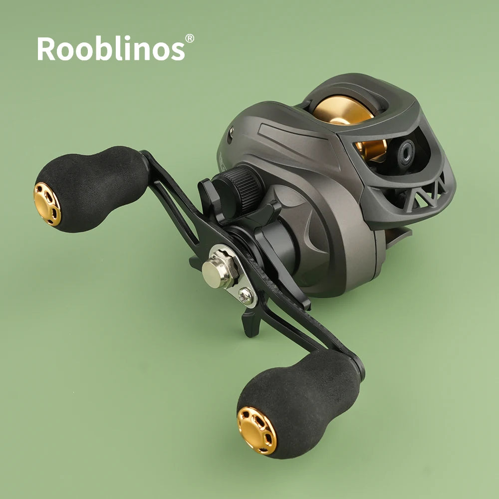 [Germany Stock] Rooblinos AK Waterdrop Left Hand Spinning 7.2:1 Gear Ratio Aluminum Plastic Construction Anti-Reverse System