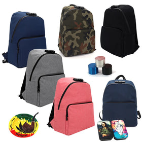 Smell Proof Book Bags Personalised Rick and Morty Smellpaoof Carbon Fiber Lined Odor Proof Backpack with Combination Lock
