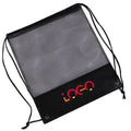 Custom Logo Bulk  Drawstring Backpacks Fashionable PVC Sports Gym Cinch Bags with Letter Pattern for Gift Promotion