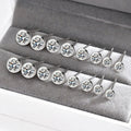 Wholesale 925 Sterling Silver Tiny Dazzling Round CZ Stud Earring for Women Girls Kids Fine Jewelry Gift