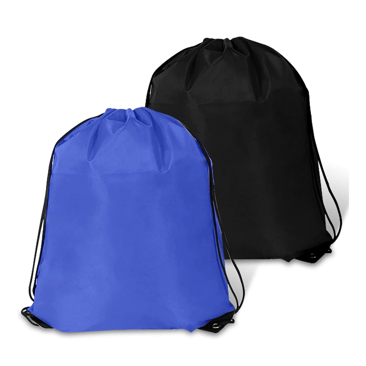 AWOZ Supermarket Shopping Beach Sports Fitness Backpack Oversized Reusable Black Blue String Bag Custom logo MegaBDM