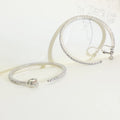 New Arrival Women Earrings Hoop Fashion Copper Full Diamond and Custom Rhinestones Hoop Screw Clip Earrings