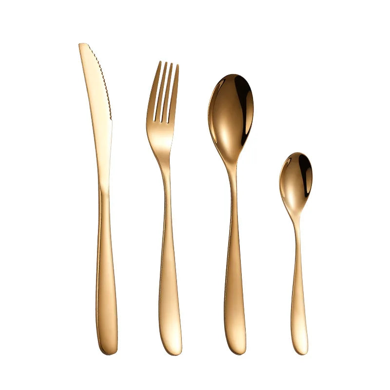 Manufacturer Wedding Silver Spoon and Fork Set Solige Silverware Set Stainless Steel Cutlery