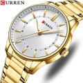 CURREN Watch for Men 8430 Fashion Business Wristwatch Men's Casual Stainless Steel Luminous Hands Quartz Watches Male Clock