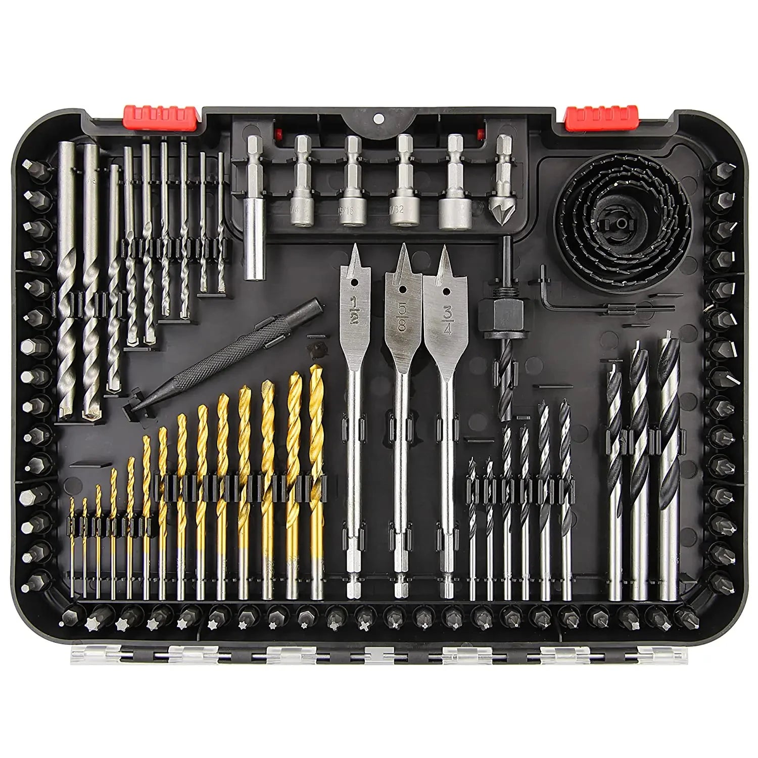 Hot Sale 100pcs Combination Tool Set Drill Screw Bits Kit Hss Bit for Drilling Metal Woodworking