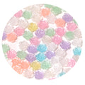 Rose Glitter Nail Art Charms Resin 3D Flowers Nail Rhinestone Decoration DIY Manicure Nail Charm