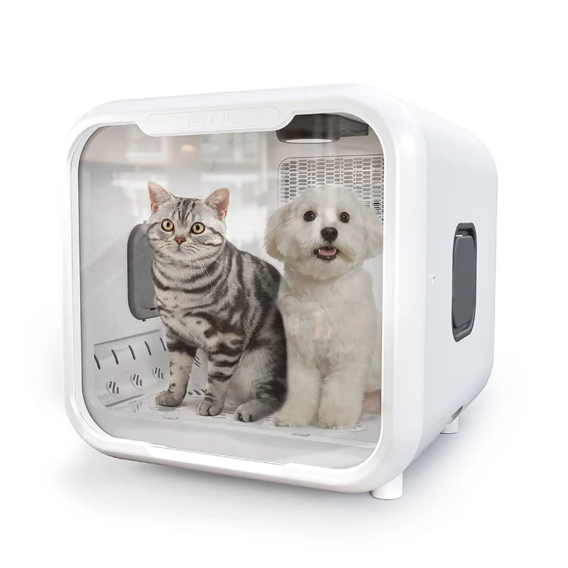 Automatic Luxury Pet Drying Box for Cats & Dogs Ultra Quiet 71L Plastic Smart Temperature Control 360-Degree Air Supply Stocked