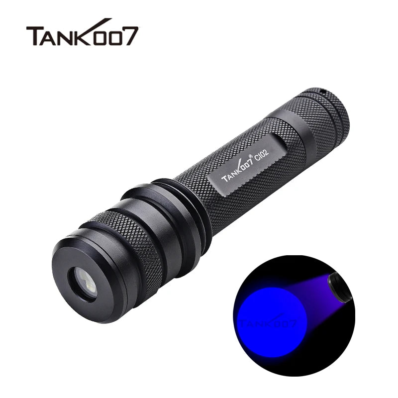 Tank007 CI02 365nm Uniform Uv Torchlight CSI Crime Scene Inspection Uv Flashlight Blacklight Forensic Torch Light Led Linternas