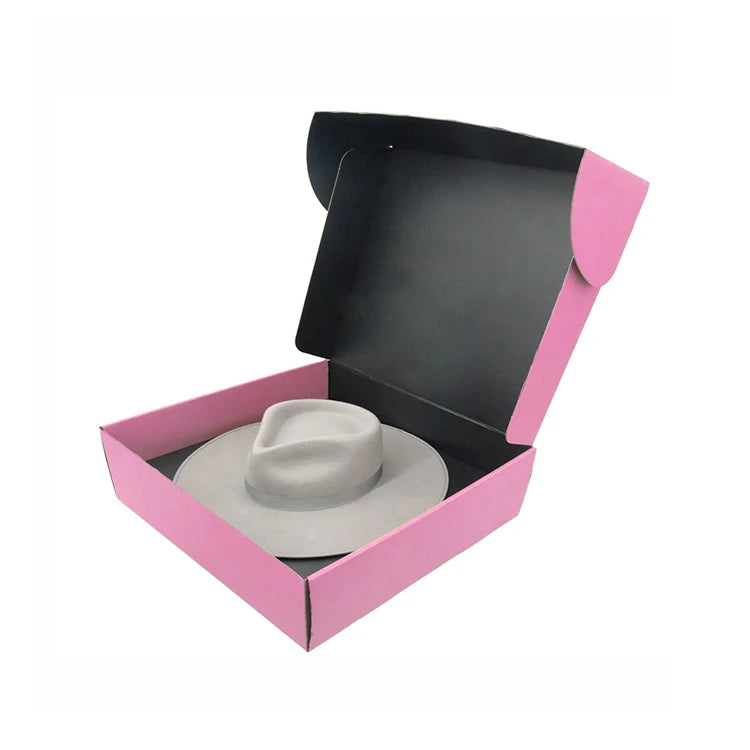 Customized Surprise Gift Hat Box Packaging Wholesale Bulk Boxing Cardboard Fedora Hat Paper Box with Dividers