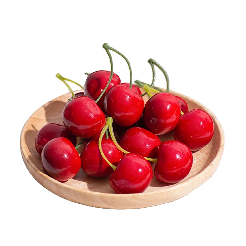 New Arrival Artificial Cherry Fruit Foam Simulation Mini 3D Model Fruit Props Decoration Wholesale Dropshipping