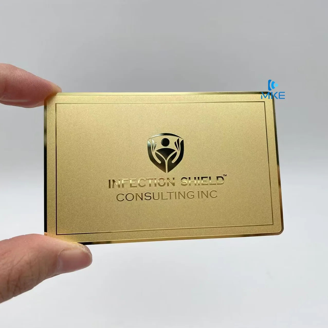 Gold Mirror Business Metal Cards
