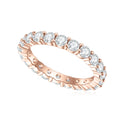 KH090 Engagement Wedding Women Jewelry Solid 925 Sterling Silver Gold Moissanite Diamond Custom Stackable Eternity Band Ring