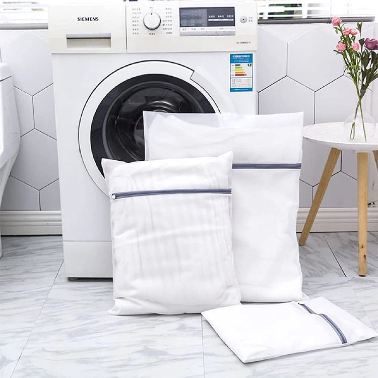 Customized Size Reusable RPET Material Sandwich Laundry Mesh Bag for Clothes