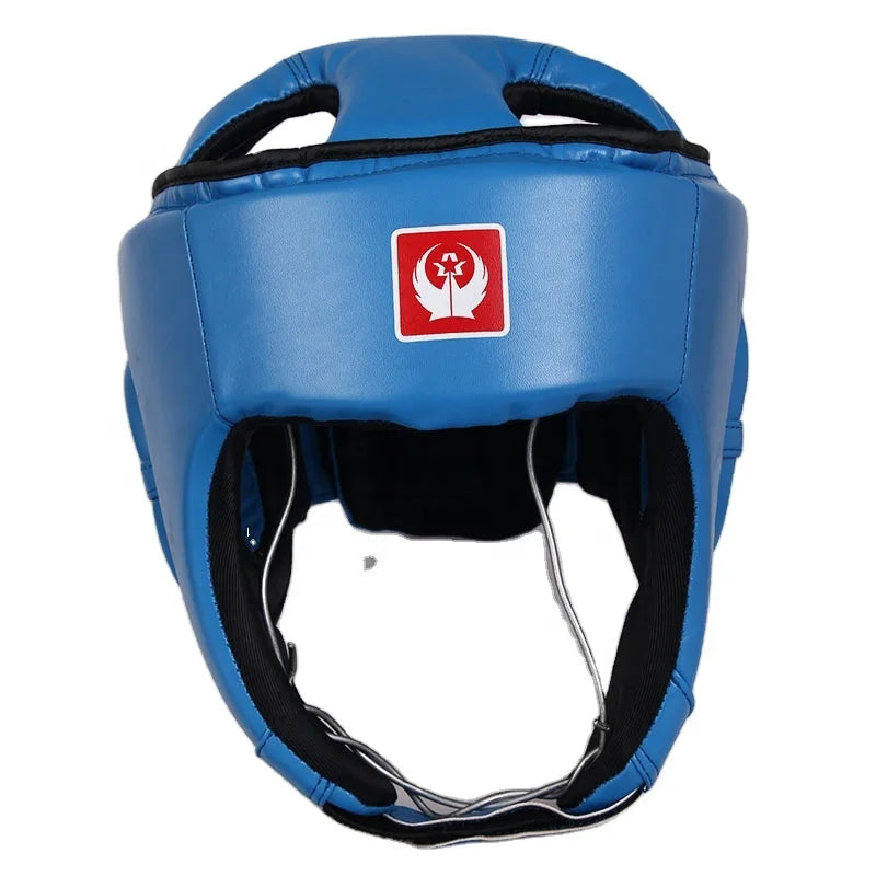 Wholesale High Quality American Football Safety Head Guard Sports Rugby Boxing Helmet for Youth Adults Green/Red Blue/Powder