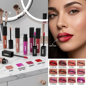 Hot Selling Vegan Mineral Luxury Long Lasting Waterproof Non-Stick Velvet Matte Lip Gloss