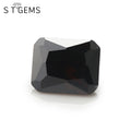 Loose CZ Cubic Zirconia Coffee Rectangle Chamfer Shape Cubic Zirconia Stones Gems Jewelry for Women
