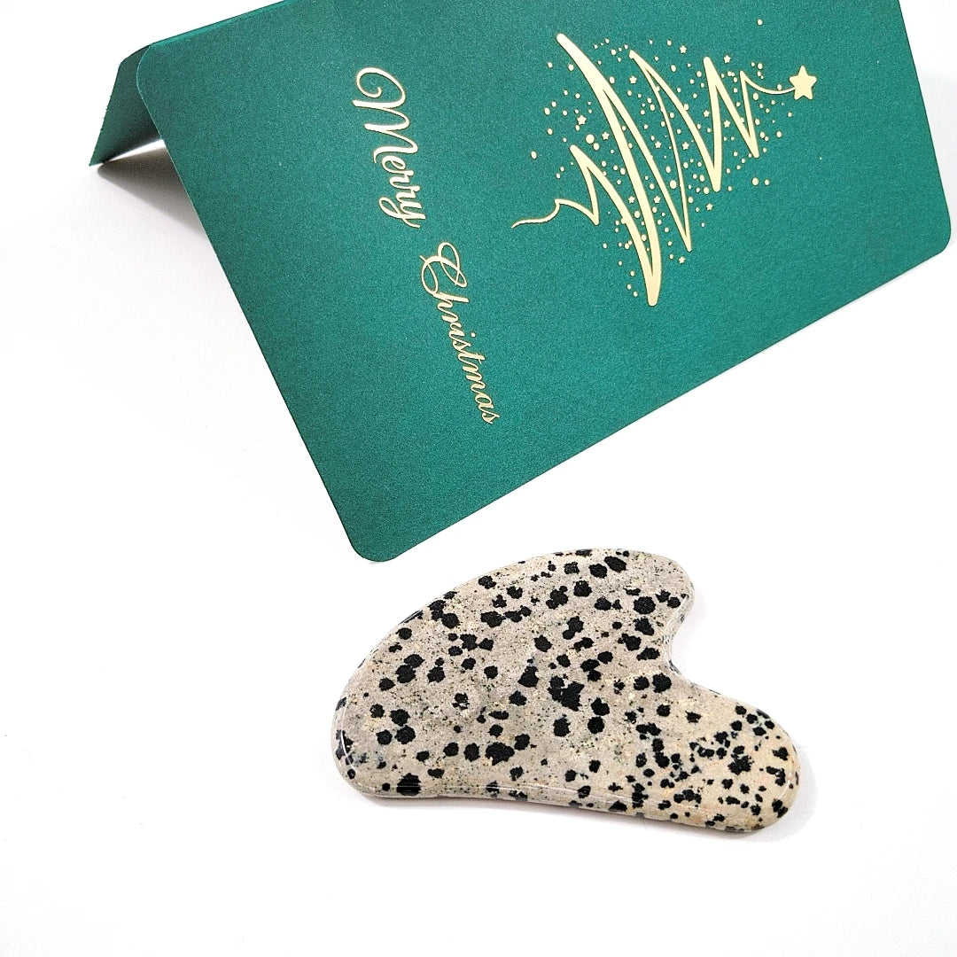 DIY Mass Production Skin Care Massage Lifting Heart Dalmatian Jasper Massage Facial Gua Sha