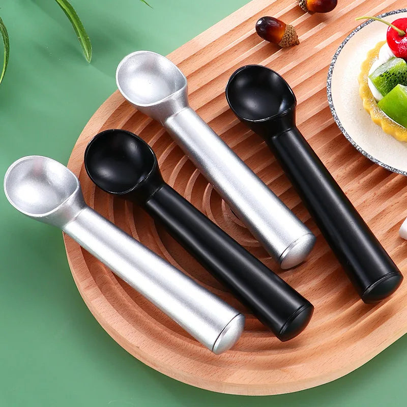 Manufacturer Commercial Ball Scoop Ice Cream Spoon Aluminum Alloy for Watermelon Fruit Ice Cream Durable Metal Spoon