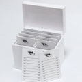 Custom Acrylic Eyelash Extension 10 Tiles Lash Tile Iridescent Organizer Box Model ETS-23