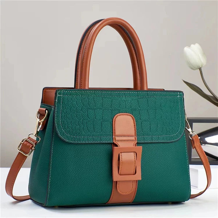 2026 Wholesale Multicoloured Faux Messenger Luxury  Pu Leather Fashion Vintage Handbag for Women Logo
