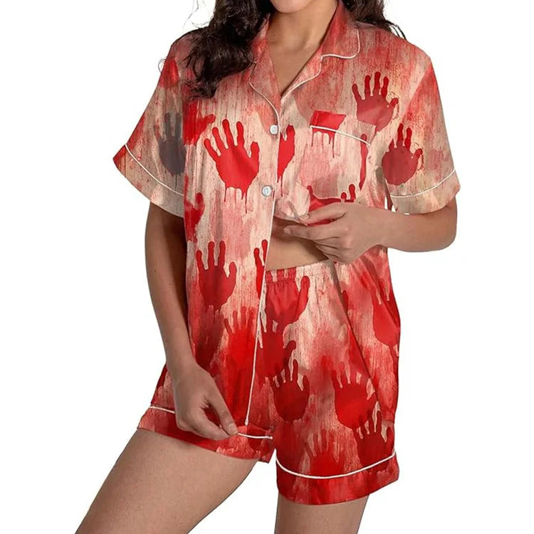 Cute Short Pajama Set Plus Size Premium Pajama Set Summer Manufacturer Wholesale Sleepwear Suit Short Sleeve Low MOQ Custom Logo