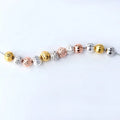 High Grade 8mm S925 Sterling Silver Round Sparkle Watermelon Beads for Jewelry Making