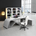 Luxury Modern Office Desk for Boss or Executive High Glossy CEO Furniture Made of MDF Factory Price Sale