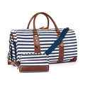 Custom Travel Duffle Overnight Bag Canvas Weekender Bag Carry on Large Gym Tote Bag with Shoe Compartment